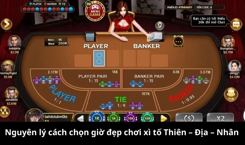 Nguyên lý cách chọn giờ đẹp chơi xì tố Thiên – Địa – Nhân