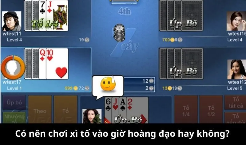 Có nên chơi xì tố vào giờ hoàng đạo hay không?