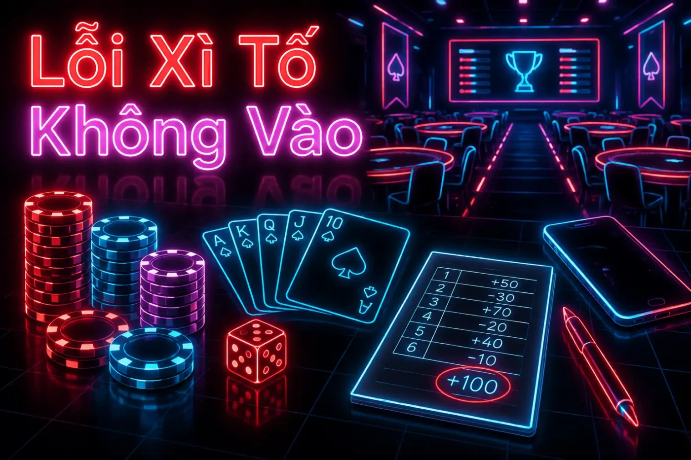 Lỗi Xì tố Không Vào Được