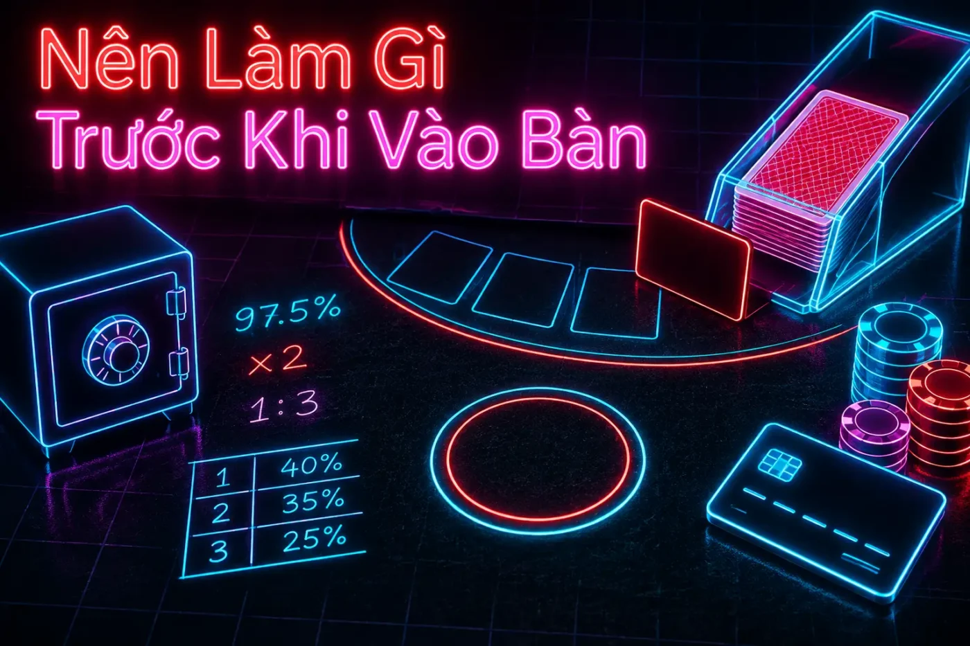 Nên làm gì trước khi vào bàn xì tố
